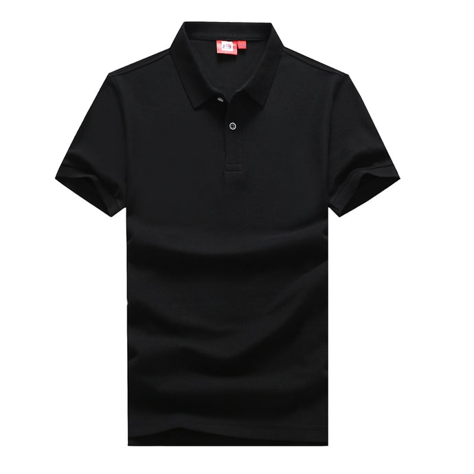 men's short sleeves, solid-colored POLO shirts, men's large sizes, loose summer Korean trend
