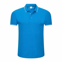 Load image into Gallery viewer, LiSENBAO Brand Men's Polo Shirt Men Cotton Short Sleeve shirt Brand jerseys Summer Solid Male Polo Top Clothes Custom Print Logo