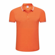 Load image into Gallery viewer, LiSENBAO Brand Men's Polo Shirt Men Cotton Short Sleeve shirt Brand jerseys Summer Solid Male Polo Top Clothes Custom Print Logo