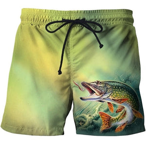 Fish 3 d printing Mens Swim Shorts Surf Wear Board Shorts 2018 Summer Swimsuit Boardshorts Trunks Short size s-6xl