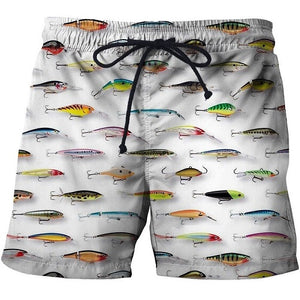 Fish 3 d printing Mens Swim Shorts Surf Wear Board Shorts 2018 Summer Swimsuit Boardshorts Trunks Short size s-6xl