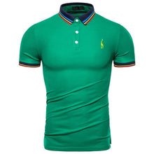 Load image into Gallery viewer, 2019 Brand Quality Polo Giraffe Cotton Mens Polos Casual Short Sleeve Polo Shirt Men Stand Collar Classical Deer Polos Men