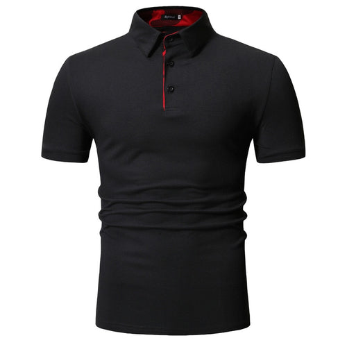 Envmenst 2019 Summer New Men POLO Shirt fashion Short sleeve Stand collar Solid color cotton POLO shirt Casual Tops men clothing
