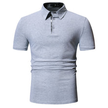 Load image into Gallery viewer, Envmenst 2019 Summer New Men POLO Shirt fashion Short sleeve Stand collar Solid color cotton POLO shirt Casual Tops men clothing