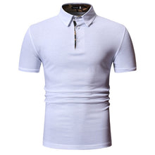Load image into Gallery viewer, Envmenst 2019 Summer New Men POLO Shirt fashion Short sleeve Stand collar Solid color cotton POLO shirt Casual Tops men clothing